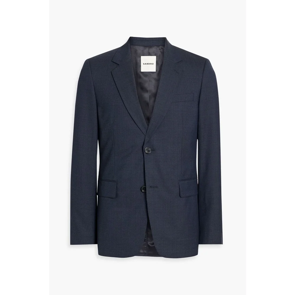 SANDRO Wool-tweed blazer Suit Jacket. NWT Size 48. NWT $790‎
